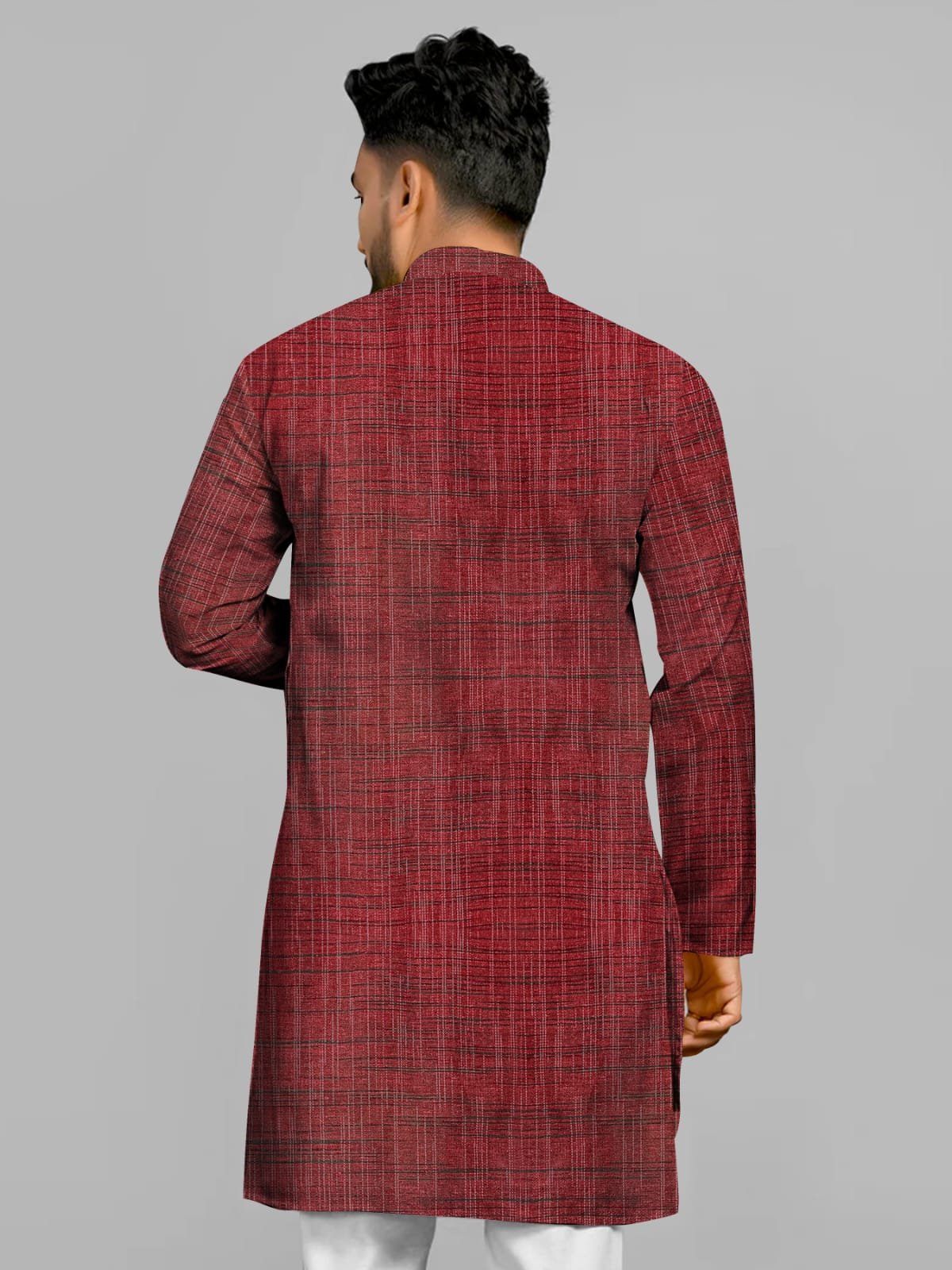 Khadi Cotton Full Kurta Kurta- FK2 - Image 2