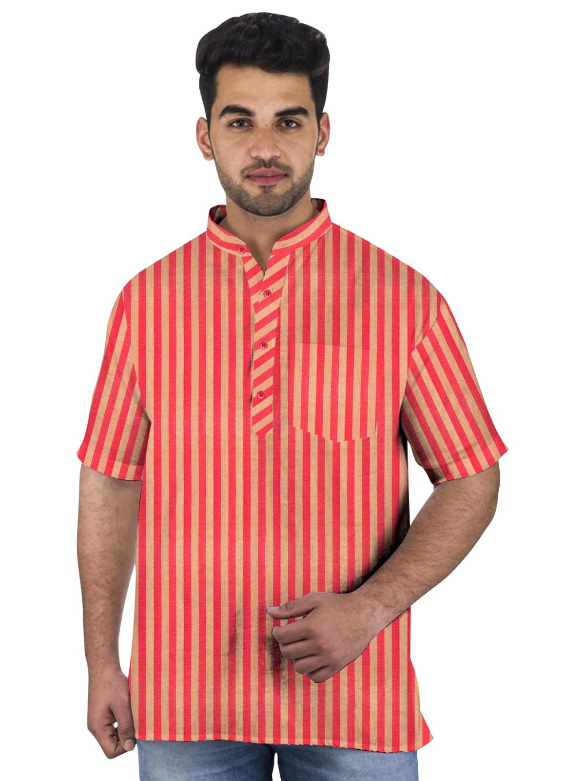 Khadi Cotton Half Kurta- HK2