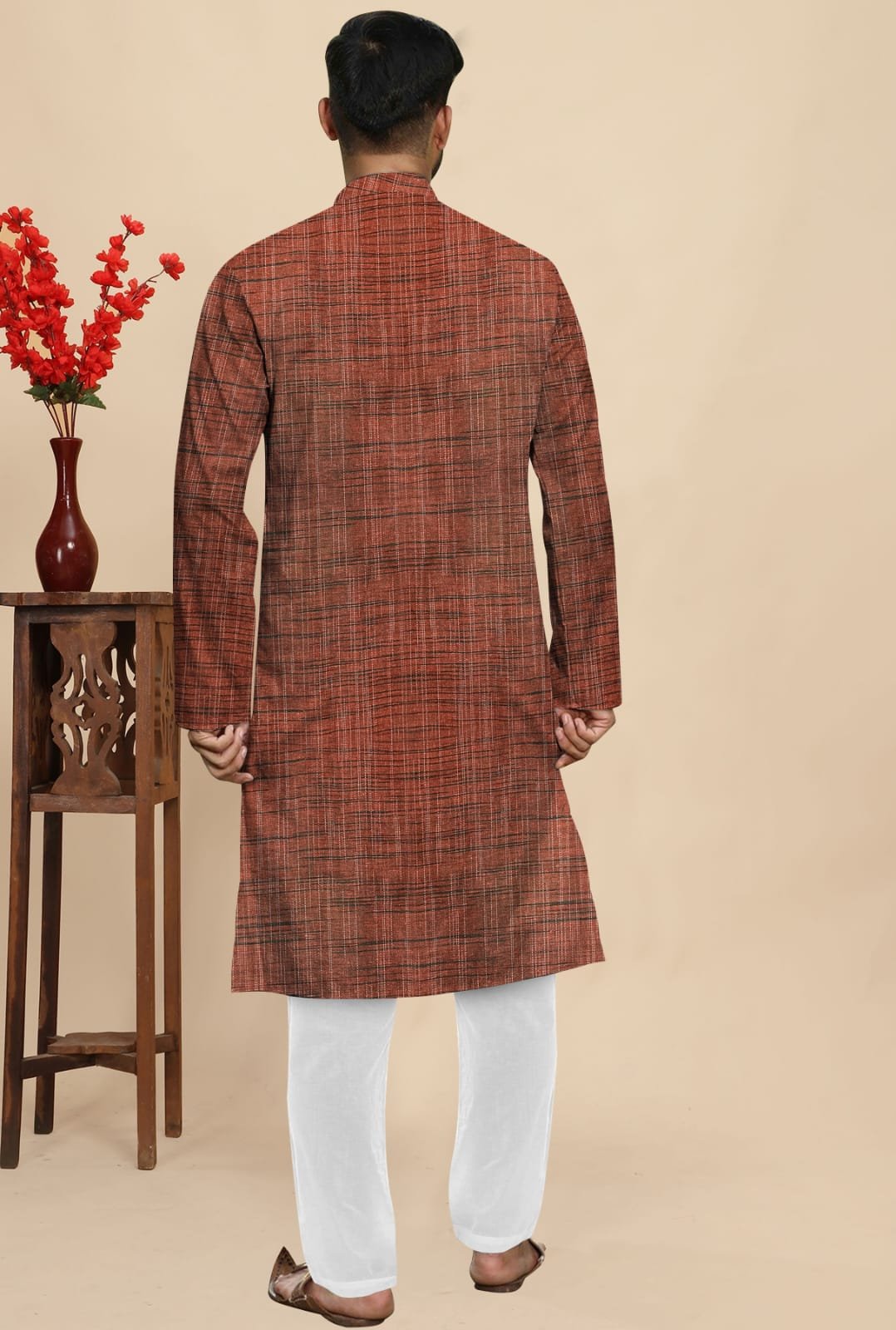 Khadi Cotton Full Kurta Kurta- FK12 - Image 2