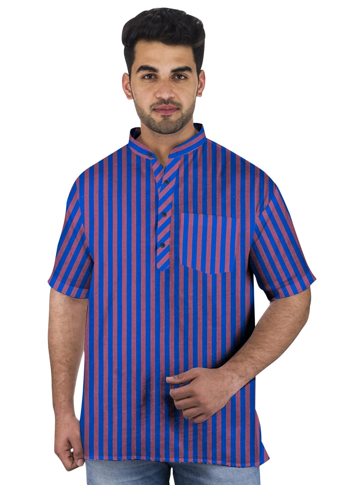 Khadi Cotton Half Kurta- HK3