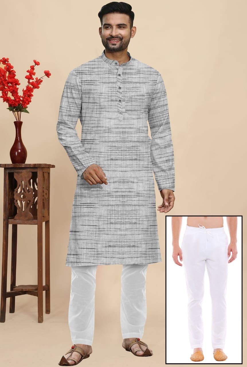 Khadi Cotton Full Kurta Kurta- FK26