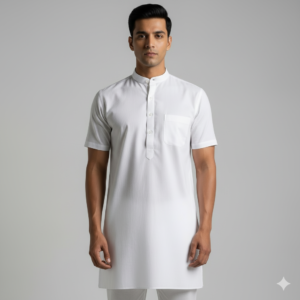 Khadi White Cotton Full Kurta