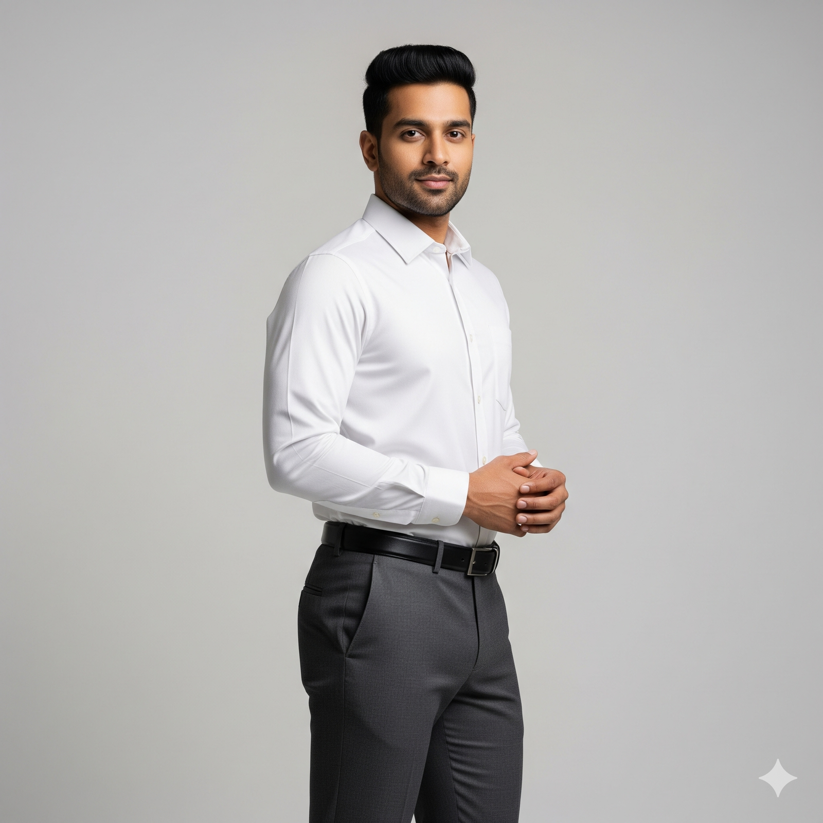 KHADI White Full Sleeve Shirt