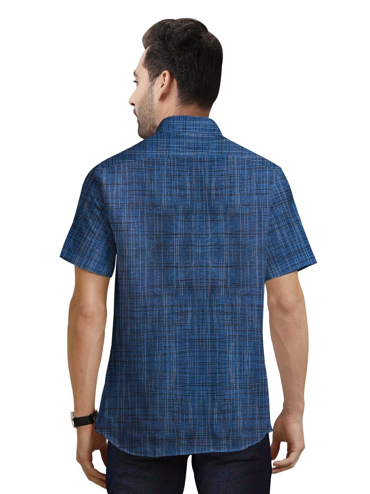 Khadi Cotton Half Sleeve Shirt- H4 - Image 2