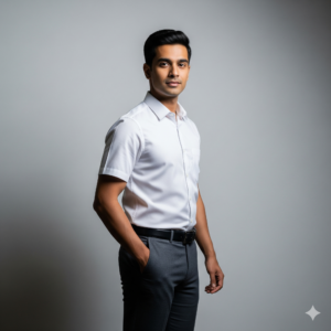 Khadi White Half Sleeve Shirt