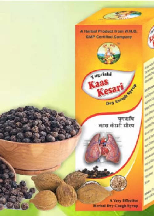 Yugrishi Kaas Kesari Syrup - For Dry Cough